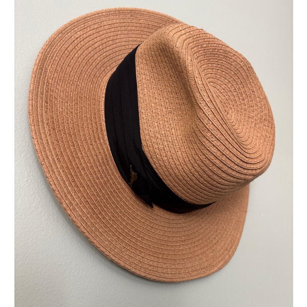Tommy Bahama Fedora Straw Hat Marlins Black Size M/L